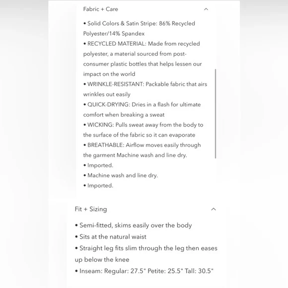 Athleta Deep Blue Ankle Pants - Picture 5 of 7